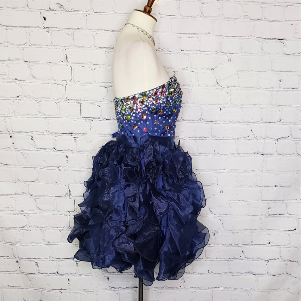 NWT NOX ARABEL Jeweled Strapless Cocktail Dress - Picture 3 of 6